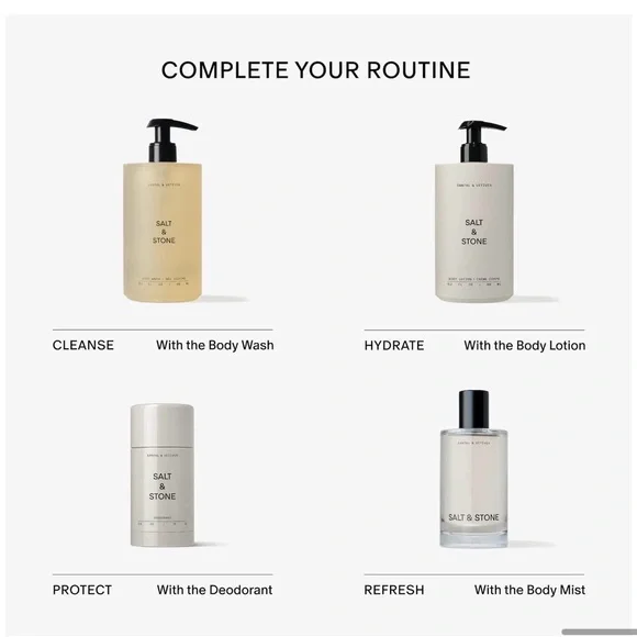 Salt & Stone Santal & Vetiver Body Lotion - Ivory Bottle - Picture 7 of 10